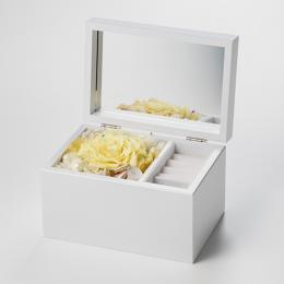 Special高級オルゴール　ジュエリーボックス≪イエロー≫プリザーブドフラワー