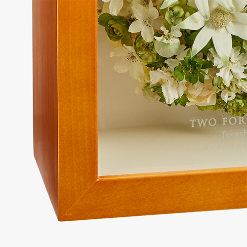 【アフターブーケ】キュービック アプリコット　生花のドライフラワー加工