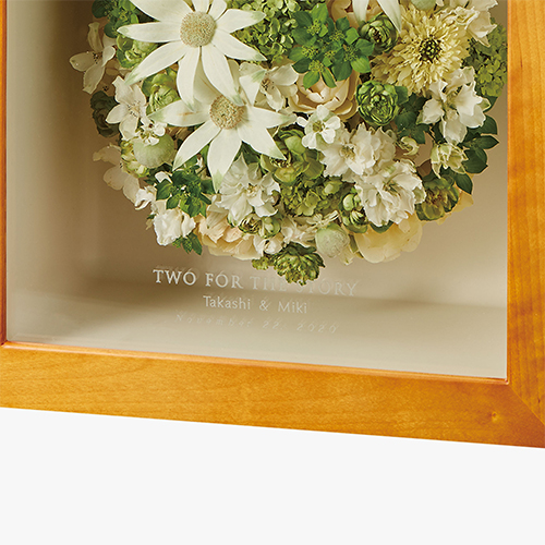 【アフターブーケ】キュービック アプリコット　生花のドライフラワー加工