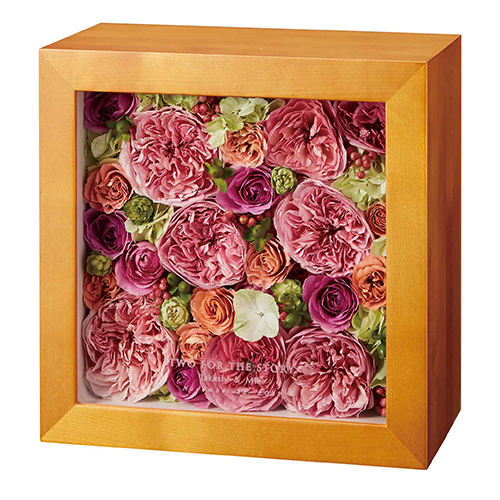 【アフターブーケ】キュービック アプリコット　生花のドライフラワー加工