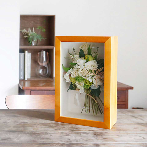 【アフターブーケ】グランデ  アプリコット　生花のドライフラワー加工