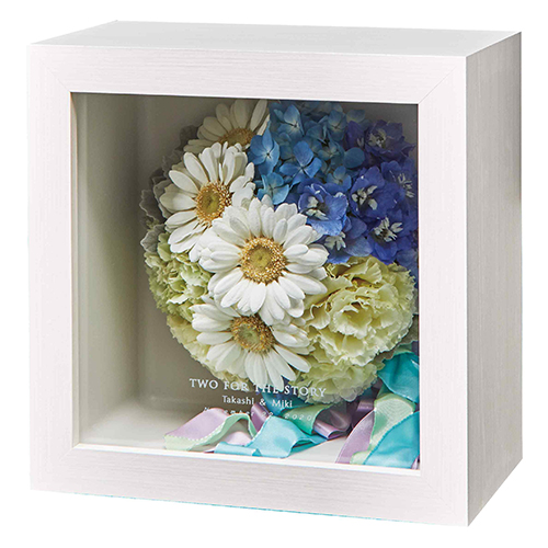 【アフターブーケ】キュービック ヴェール　生花のドライフラワー加工