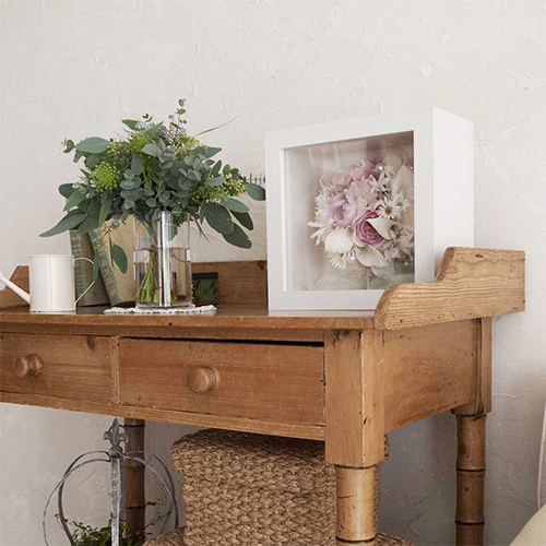 【アフターブーケ】キュービック ヴェール　生花のドライフラワー加工