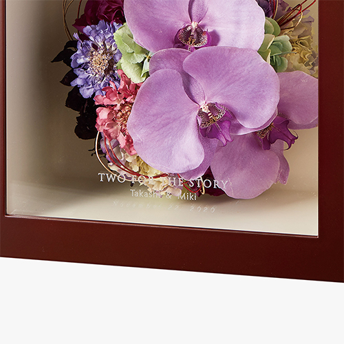 【アフターブーケ】キュービック ショコラ　生花のドライフラワー加工