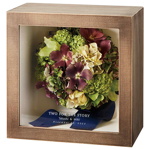 【アフターブーケ】キュービック シャビーシック　生花のドライフラワー加工