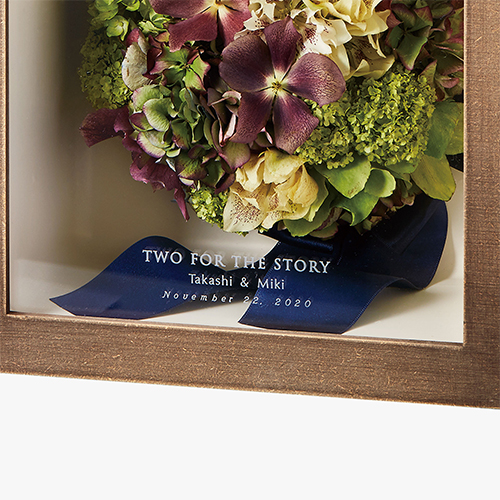 【アフターブーケ】キュービック シャビーシック　生花のドライフラワー加工