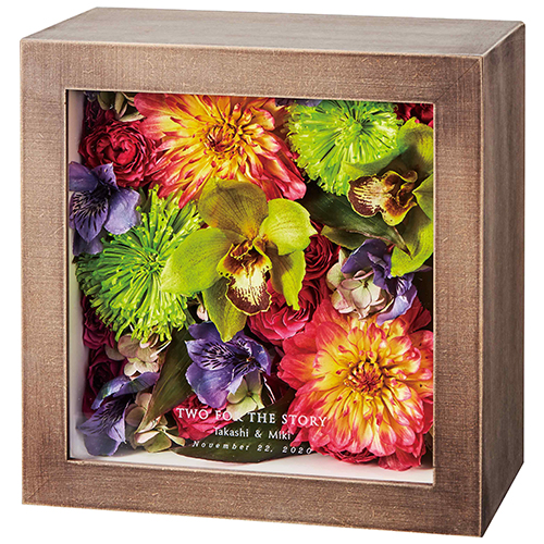 【アフターブーケ】キュービック シャビーシック　生花のドライフラワー加工