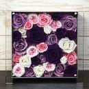 プリザーブドフラワーローズフレームアレンジ　≪ヴァイオレット系≫