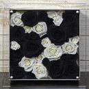 プリザーブドフラワーローズフレームアレンジ　≪モノトーン系≫