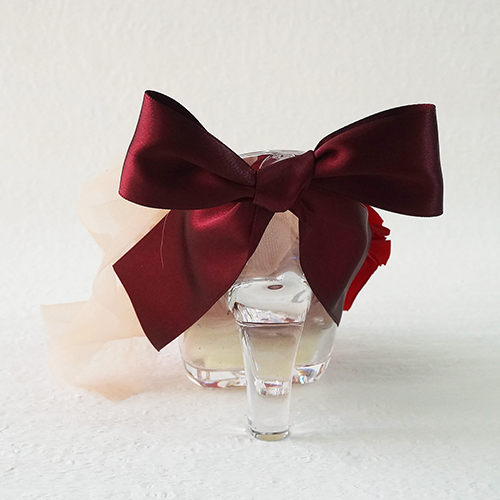 【メッセージローズ】シンデレラの靴 大輪プリザーブドフラワーアレンジ≪レッド≫