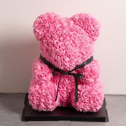 幸せを呼ぶ ローズ テディベア　ピンク