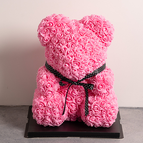 幸せを呼ぶ ローズ テディベア　ピンク