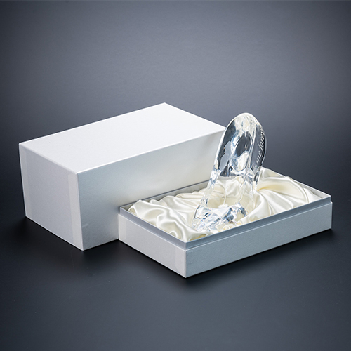 名入れ彫刻 シンデレラの靴 クリスタルガラス