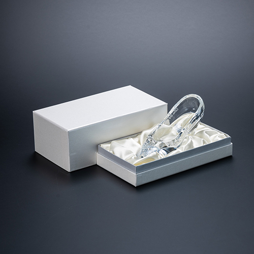 名入れ彫刻 スモール シンデレラの靴 クリスタルガラス