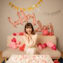 ハートバルーン装飾セット & Happy Birthday (誕生日おめでとう)