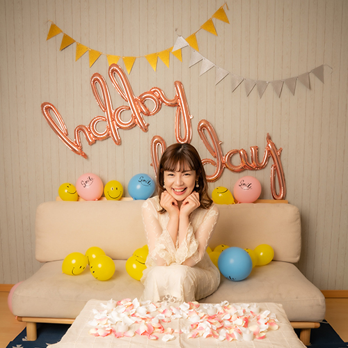 スマイルバルーン装飾セット & Happy Birthday (誕生日おめでとう)