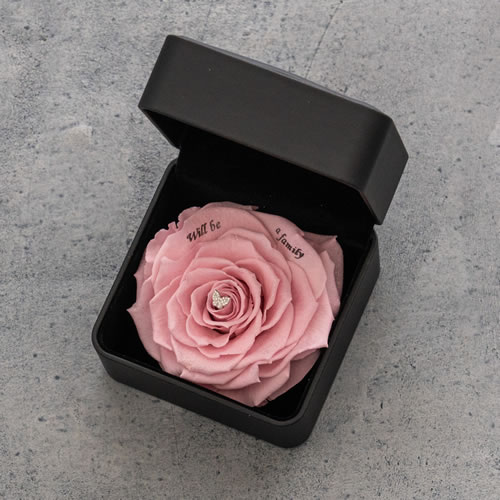 フラワージュエリーBOX ピンク (ネックレス リメイクサービス付き)