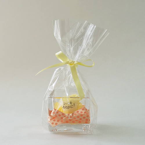 【メッセージローズ】アニバーサリープチプリザーブドフラワーギフト≪イエロー≫