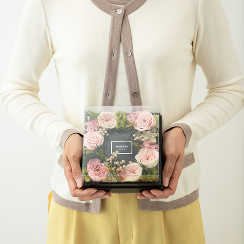 ボックスフラワーM　グロリアス　ピンク