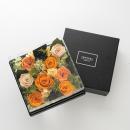 ボックスフラワーアレンジメント　フローリッシュオレンジ　