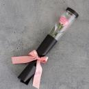 【バラ一輪】プリザーブドフラワーローズ(専用バッグ付き)≪ストロベリーピンク≫