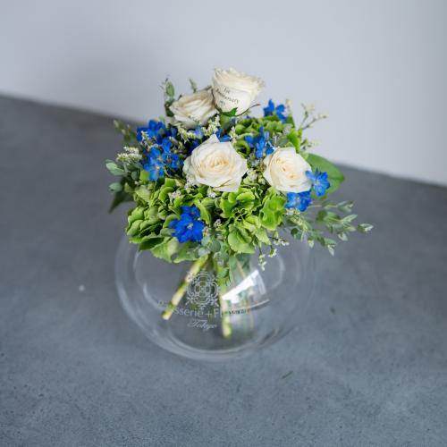 【花に記念日プリント】季節のブーケ サムシングブルー Sサイズ