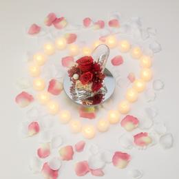 【サプライズ演出】LEDキャンドル24個と花びら200枚セット