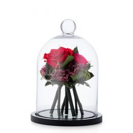 フラワーブーケ ドームM レッド