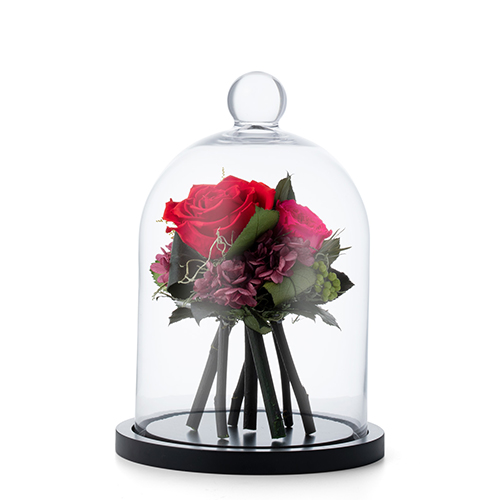 フラワーブーケ ドームM レッド