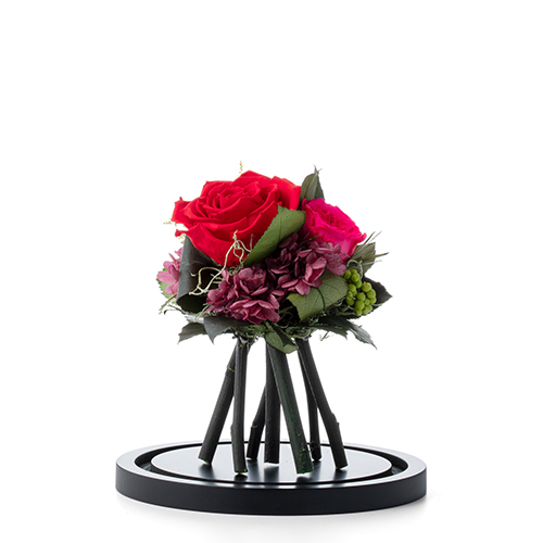 フラワーブーケ ドームM レッド