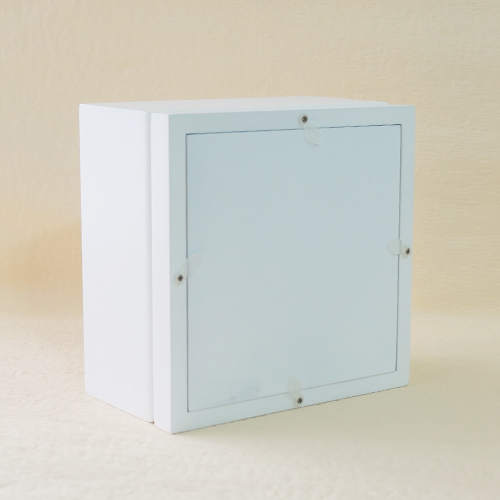 【花に記念日プリント】ピクチャークロックスタンド&プリザーブドフラワー≪イエロー≫