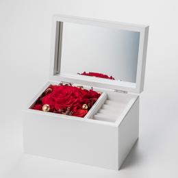 Special高級オルゴール　ジュエリーボックス ≪ドラマティックレッド≫プリザーブド