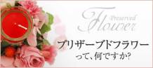プリザーブドフラワーって、何ですか？