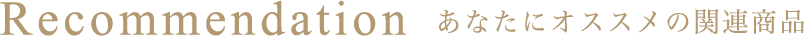 Recommendation あなたにオススメの関連商品